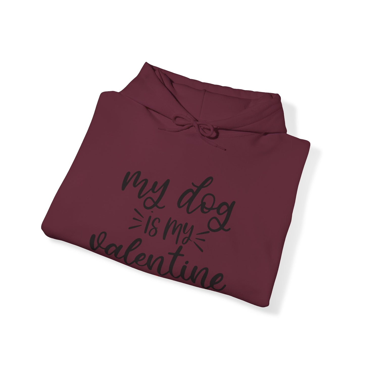 My Dog is my Valentine Hoodie