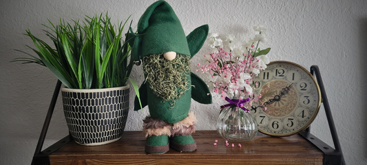 Forest Fairy Gnome with Moss Beard