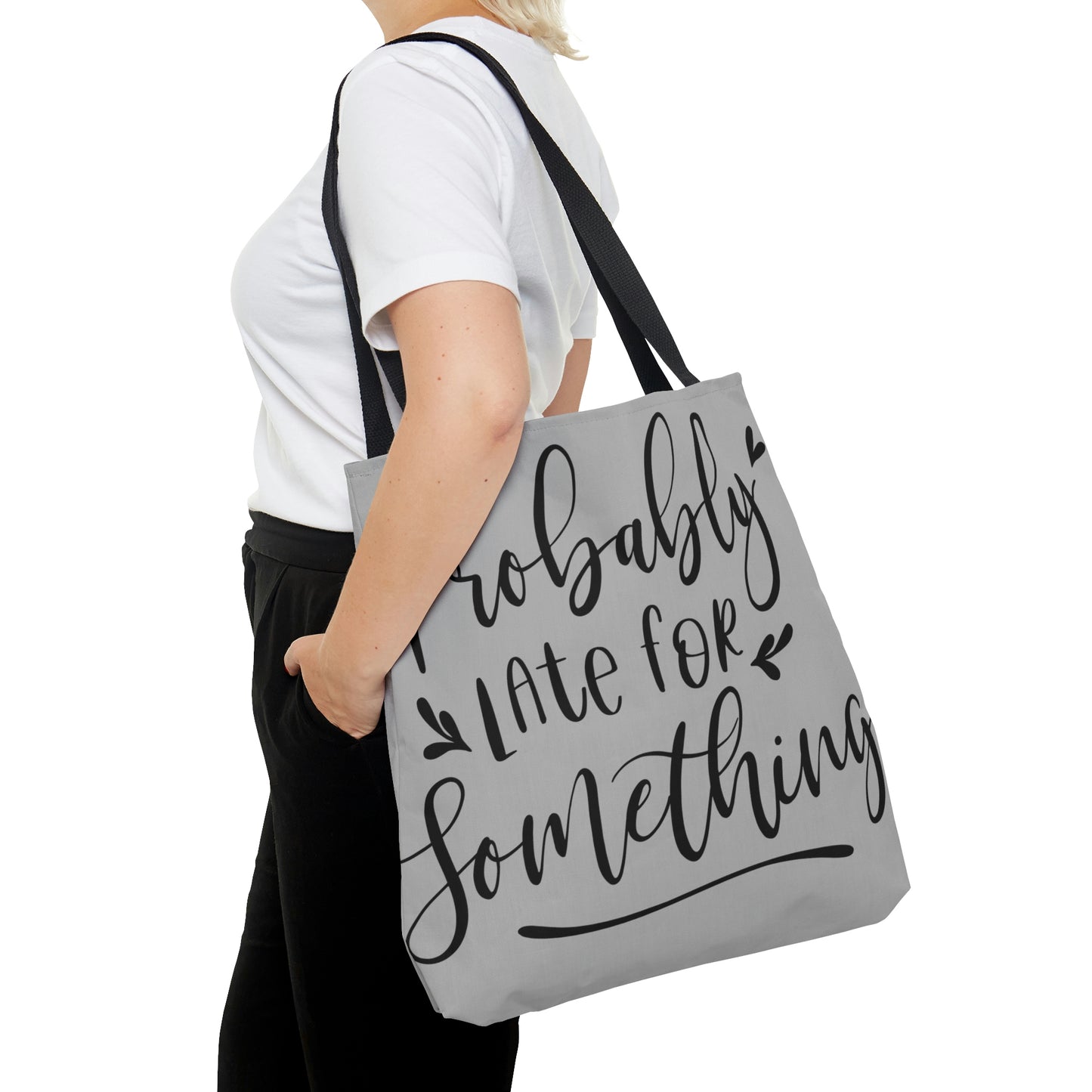 Probably late for something - AOP Tote Bag